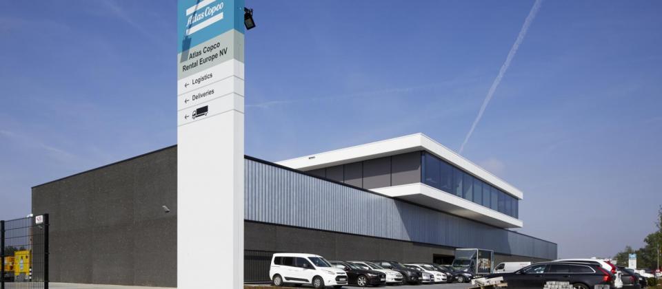 Mathieu Gijbels opening Atlas Copco Rental Europe gebouw Boom