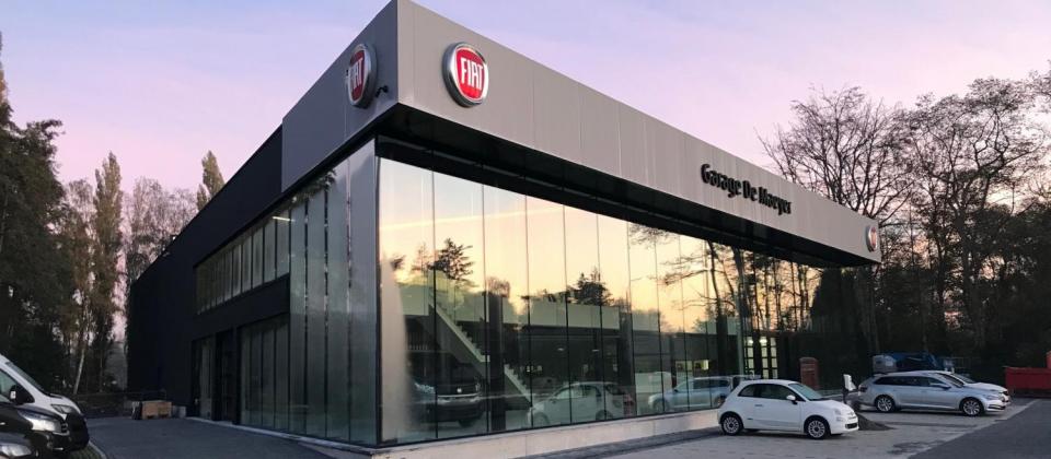 nieuwbouw fiat garage de maeyer sint niklaas mathieu gijbels