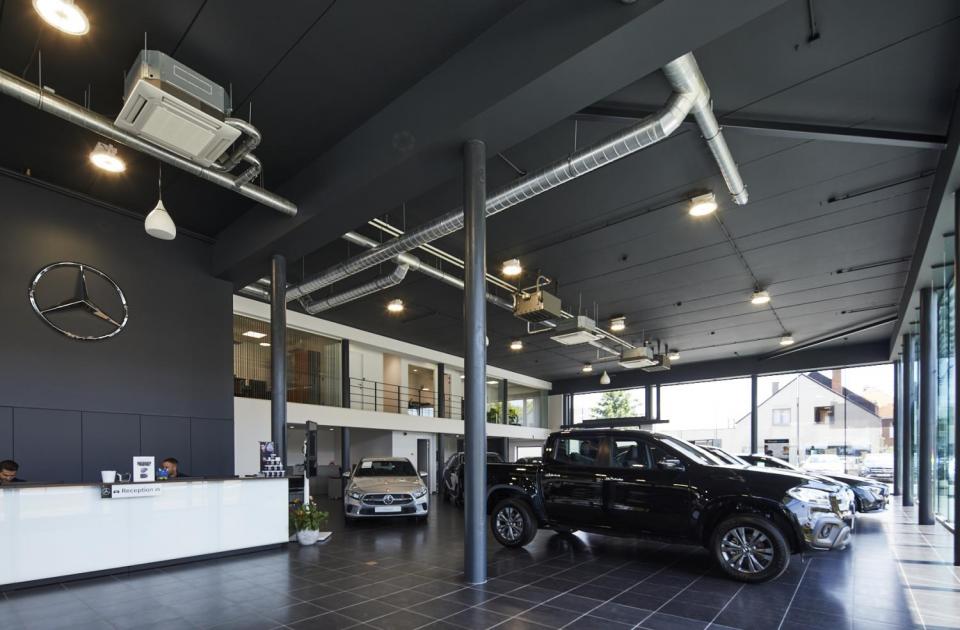 Bogemans Automotive, Grimbergen , garagebouw, uitbreiding garage, Mathieu Gijbels - Voordenkers