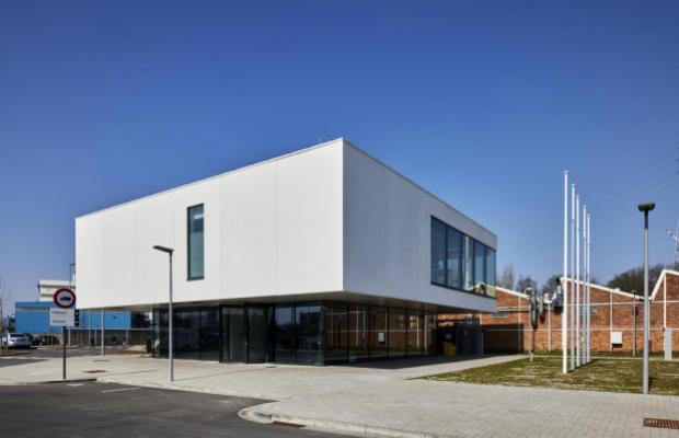 Shell gatehouse, gent, toegangsgebouw site, shell belgium, nieuwbouw, mathieu gijbels, staalbouw, betonbouw