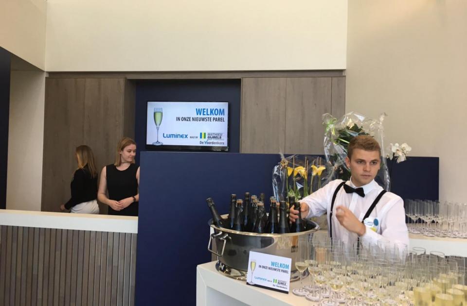 opening luminex genk nieuwbouw door bouwbedrijf mathieu gijbels limburg oudsbergen