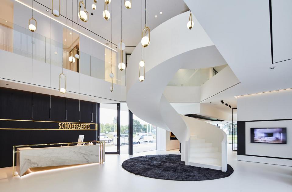 Schoeffaerts, Diepenbeek, interieur, showroom, nieuwbouw, mathieu gijbels, de voordenkers