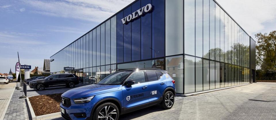 volvo de keulenaer beveren renovatie showroom auto bouwbedrijf mathieu gijbels limburg oudsbergen