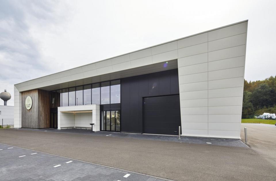 drankenspecialist Brasserie Delsart, Nieuwbouw, betonbouw, staalbouw, mathieu gijbels, oudsbergen, bouwdroom