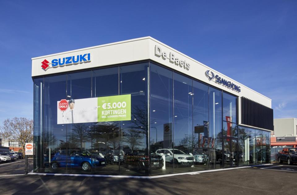 garage de baets hasselt Suzuki en Ssangyong  renovatie uitbreiding bouwbedrijf mathieu gijbels limburg