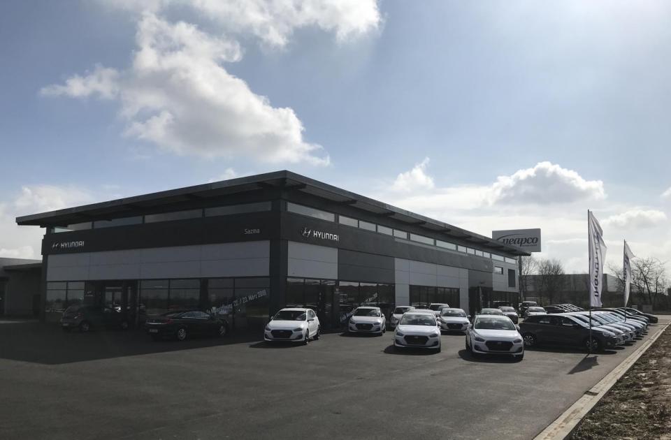 Autohaus Sazma Duren garage garagebouw bouwbedrijf Limburg oudsbergen Mathieu Gijbels