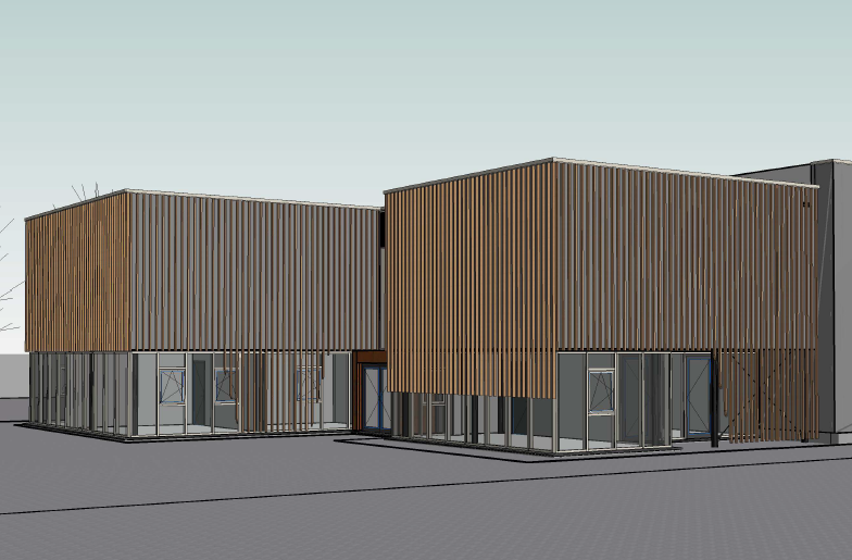 L'ensemble du bâtiment a été conçu avant le début des travaux.