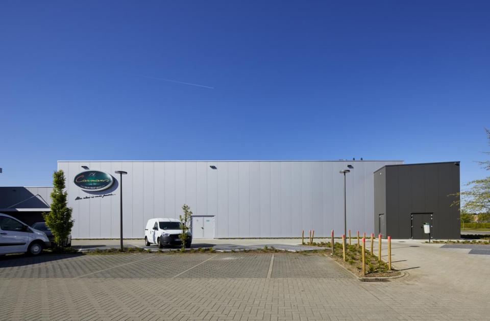 Carmans, Horeca van Zon, uitbreiding, beringen, mathieu gijbels, nieuwbouw, productiehal