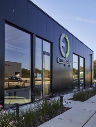 Ecompany, bekkevoort, mathieu gijbels, kantoorbouw, nieuwbouw, opslaghal