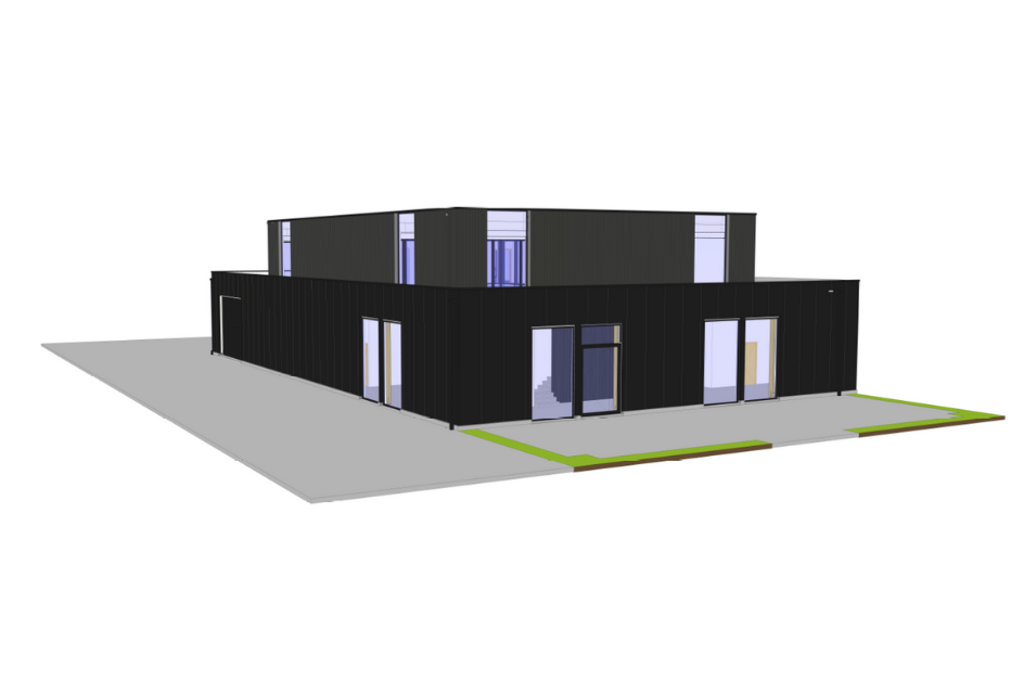 Ecompany, bekkevoort, mathieu gijbels, kantoorbouw, nieuwbouw, opslaghal