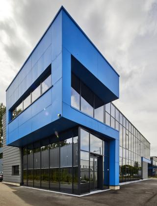 Setip, nieuwbouw, ganshoren, staalbouw, mathieu gijbels, oudsbergen, industriehal, kantoorgebouw, de voordenkers