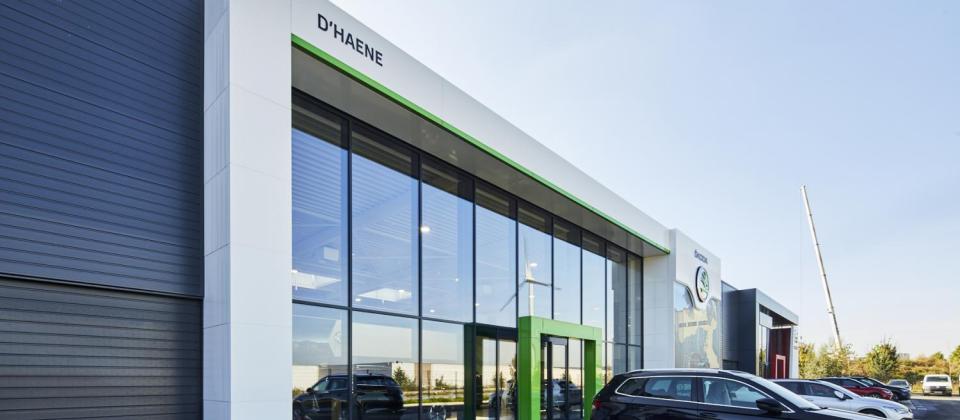 Garage D'Haene, Ghislenghien, garagebouw, nieuwbouw, mathieu gijbels, industriebouw
