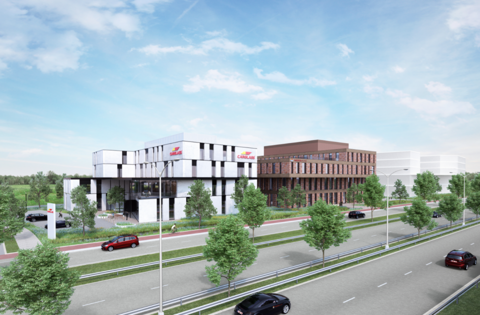 Carglass hoofdkantoor, hasselt, Mathieu Gijbels, Futurn, Bedrijvenpark herkenrodesingel, industriebouw, kantoorgebouw 
