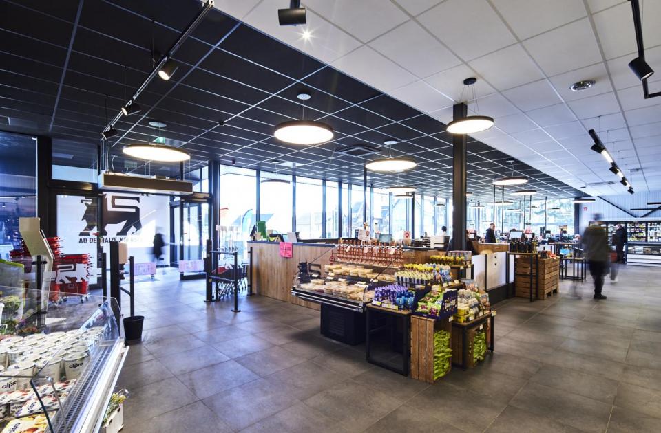 AD Delhaize koersel, winkelpand, uitbreiding winkelpand, renovatie, mathieu gijbels, winkelruimte, retail bouw