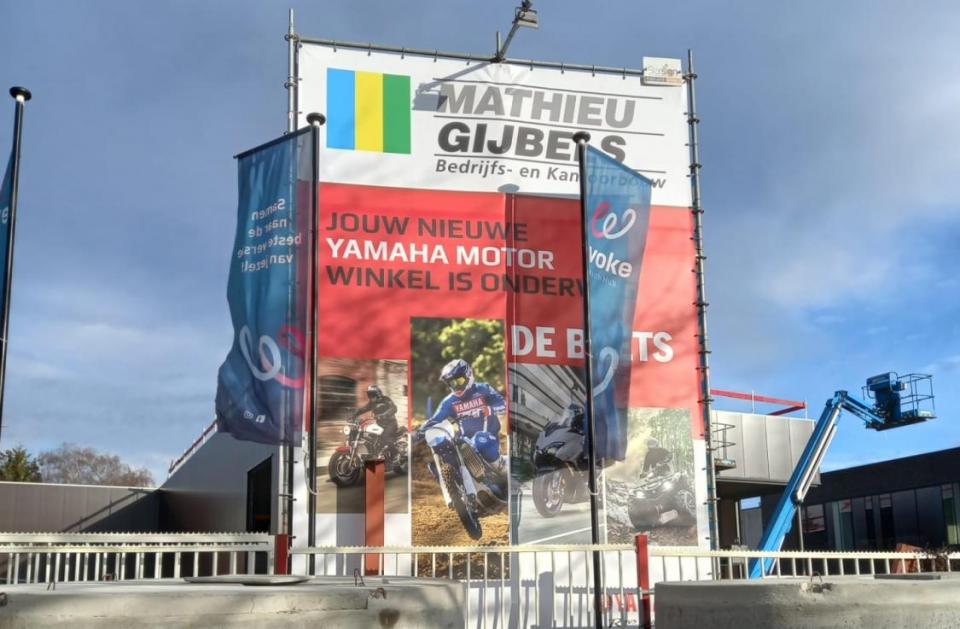Garage De Baets, Mathieu Gijbels, Yamaha motor, garagebouw, garages bouwen, nieuwbouw