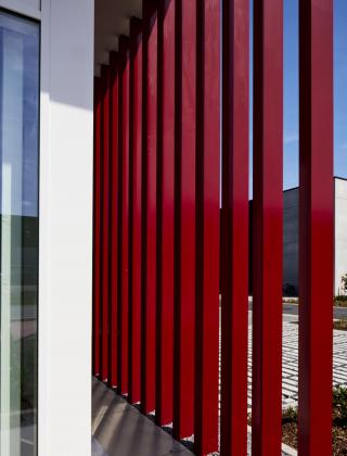 Vrancken Verhuizingen, Mathieu Gijbels, Nieuwbouw, bedrijvenpark Heros Hasselt, Bedrijfsgebouw, opslagruimte