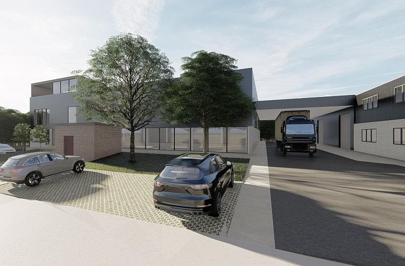 Iceprod alleur, nieuwbouw, industriebouw, mathieu gijbels, bouwteam, kantoorbouw, bedrijfsgebouw