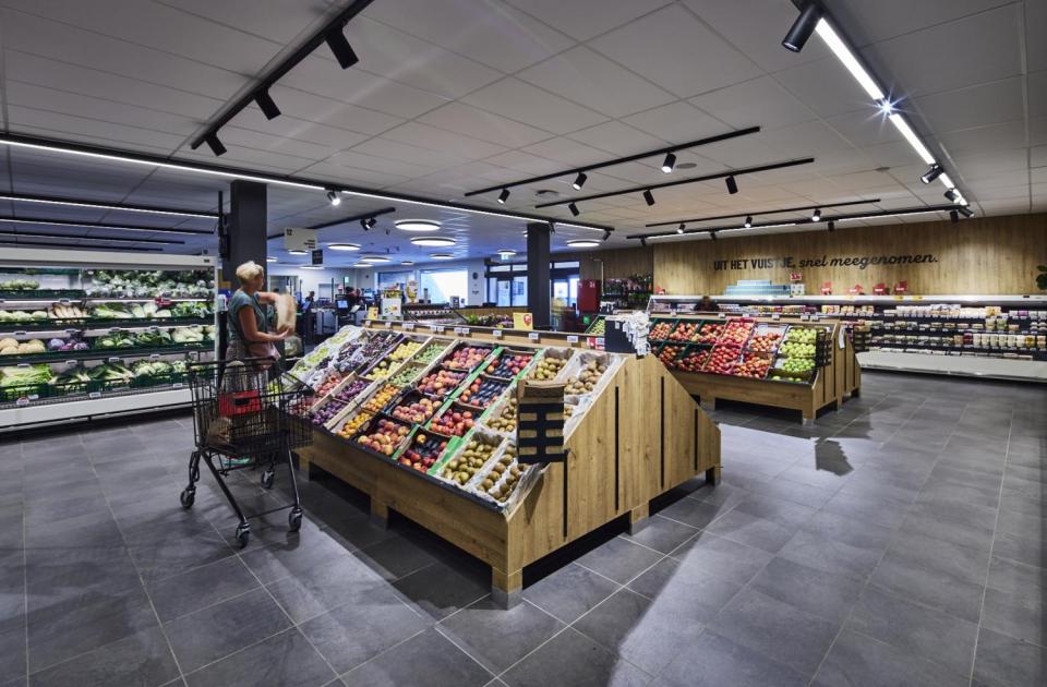 ad delhaize, melsele, renovatie, winkelpand, retail, mathieu gijbels, retail, bouw,, de voordenkers, betonbouw, staalbouw, bouwteam