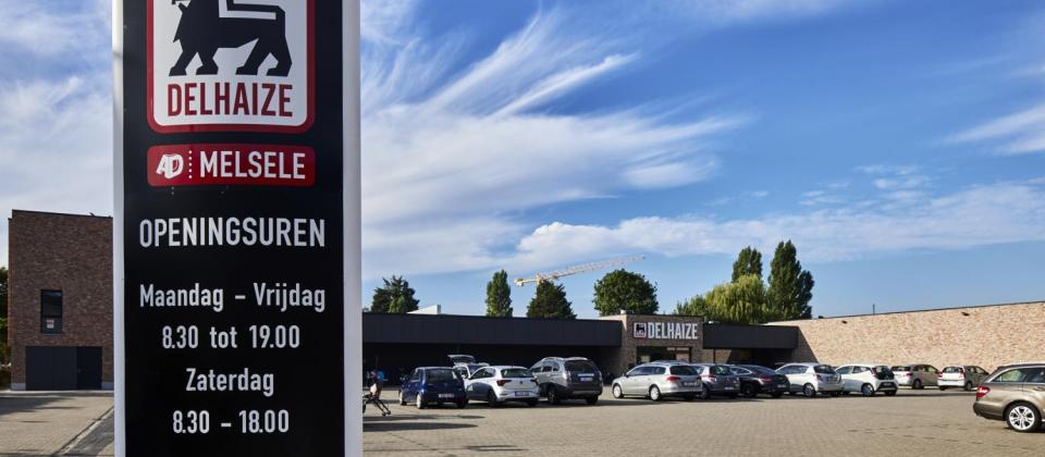 ad delhaize, melsele, renovatie, winkelpand, retail, mathieu gijbels, retail, bouw,, de voordenkers, betonbouw, staalbouw, bouwteam