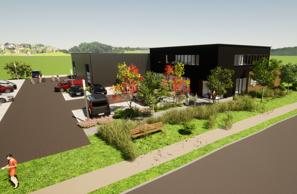 ABR Architecture Urbanisme - Inytium Nijvel - Mathieu Gijbels - Nieuwbouw - bedrijfs-en kantoorbouw - bedrijfspand - bouwteam
