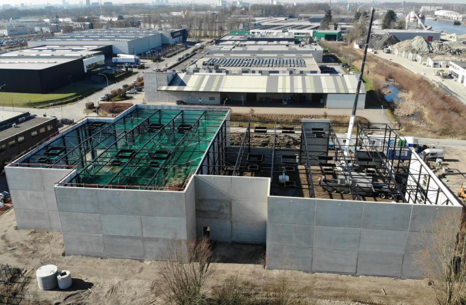 Orfit Industries Wijnegem, Mathieu Gijbels, Industriebouw, bedrijfs-en kantoorbouw, kantoorgebouw, groengevel