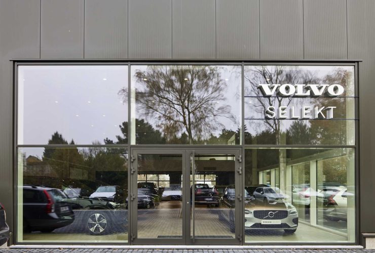 Volvo garage, uitbreiding garage, garagebouw, mathieu gijbels