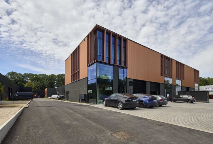 De vlier real estate, nieuwbouw, mathieu gijbels, bedrijvenpark boutersem, kmo-units.- de voordenkers