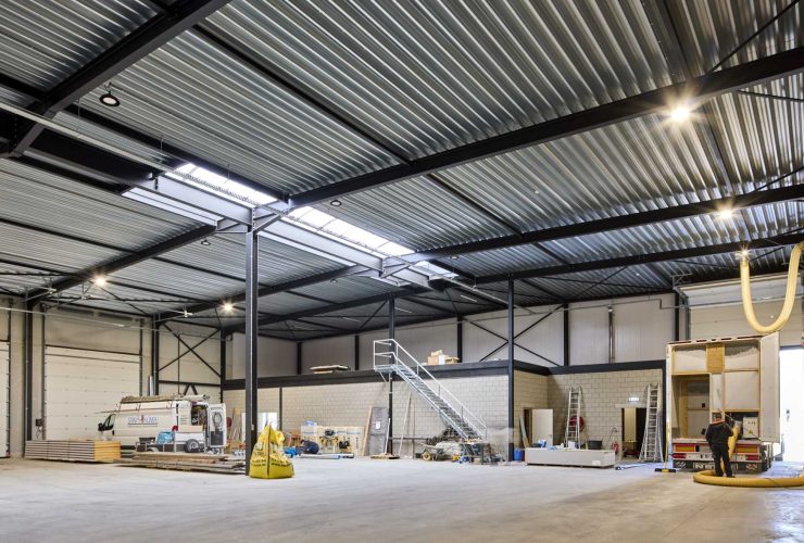 GNB Chapewerken, nieuwbouw, mathieu gijbels, industriebouw, de voordenkers, magazijn, industriehal