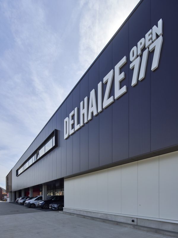 delhaize tielt winge nieuwbouw mathieu gijbels hout balk