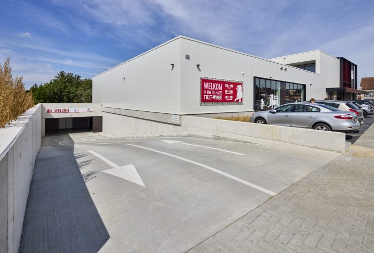 delhaize tielt winge nieuwbouw mathieu gijbels hout balk